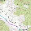 Our hike on the Ute Trail on a Topo map
