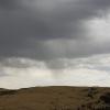 Watched rain over the mountains for a while longer