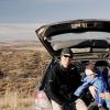 Hanging out at the car after our hike