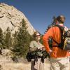 Taking a break below the rocky face of Greyrock Mtn