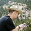Mark plays with the GPS