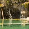 Waterfalls into Hanging lake
