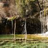 From the middle of Hanging Lake