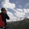 Jeff photographing the view