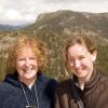 Christi and Katy up high in the national park