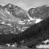 Left to right:  Keyboard of the winds, Pagoda Mountain, the Spearhead and McHenry's Peak