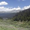 The Poudre River runs towards the Commanche Peaks