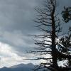 An hour later, and the storms have blown in