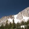 The top of the Snowy Range peaks