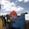 Mark and Gabe hiking in the mountains!