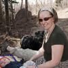 Taking a break on the trail