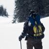 We are no longer on a trail.  More like an avalanche run-out.