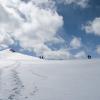 Skiers arrive as we leave