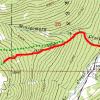 Red is where we were on trail, green is where we were off