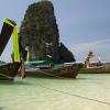 Longtails on Phra Nang beach