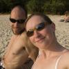 Enjoying our first evening on Railay beach