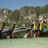Longtails anchored at Railay West