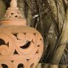 Decorative pottery in the jungle