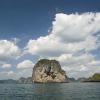 A view back towards Railay, Tonsai, and Ao Nang
