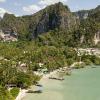 Railay East has less beach, more cheep food