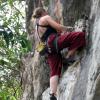 Climbing sharp limestone in Thailand!