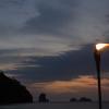Bats fly over our little dinner camp