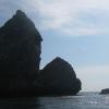 Rocks crown the last reef of the day