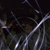Kate is having fun in the dark