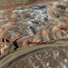 Google Earth view of the last few miles of trail