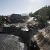 A view of The Springs from the walking bridge