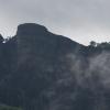 Steep canyon walls greeted us on this wet morning