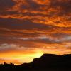 Sunset over the desert