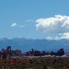 Panoramic vista of Arches National Park