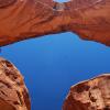 Looking up at Double Arch