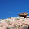 Moon over another part of Arches