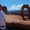 TJ made it to Delicate Arch