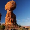 Morning light on Balanced rock