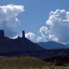 Looking out at Castelton Tower from Utah-128