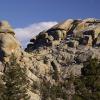 Snow on Turtle rocks